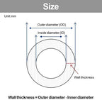 1m PVC Plastic Hoses, for Water Pump Tube Aquarium Tubing Irrigation Pipe Transparent Lab Hose Parts(45x51mm) - Image 2