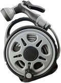 12M/39FT Garden Hose Set with Integrated Storage – 14mm Diameter Flexible Plastic Water Hose with Multi-Pattern Spray Nozzle for Lawn Irrigation, Yard Watering, and Outdoor Plant Care,Gray by Fogun