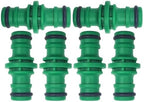 6PCS 3/4 1/2 inch Garden Hose Pipe Repair Connector Fitting Tubing Quick Connection(1I2inch-2way-6pcs(1)) by Unknown