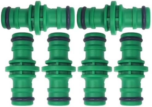 6PCS 3/4 1/2 inch Garden Hose Pipe Repair Connector Fitting Tubing Quick Connection(1I2inch-2way-6pcs) by Unknown