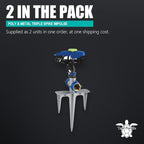 Teal Turtle Poly & Metal Triple Spike Impulse Sprinkler, 2-Pack - Image 3