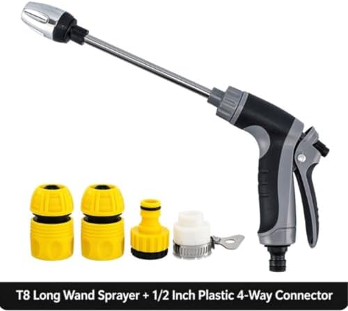 Long Wand Car Wash Water Gun for Standard Garden Hose (T8-GUN-4P-CONN-010) - Image 2