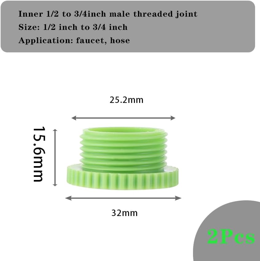 2pc Drip irrigation sprinkler fittings 1/4 inch barb tee single and double pipe diverter 4/7 mm hose connector(Type-I) - Image 2