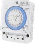 Mechanical Timer 24 Hours, Automatic Low Power Consumption Time Switch for Water Heaters Breeding Garden, 100-240VAC, 24H Programmable with 300mAh Battery by SENECESLI