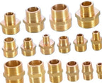 Garden Hose Connector 10PCS Brass 1/2" to 3/4 3/8 1 Thread Connector Reducing Repair Joint Copper Bubbler Adapter(1l2 x 1l2) - Image 5