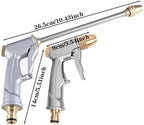 Adjustable Garden Sprayer High Pressure Water Hose Nozzle Spray Gun for Watering Plants(Gray long Mouth) - Image 3
