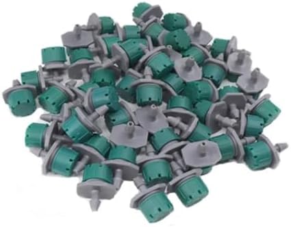 Irrigation System forgarden 4/7mm Garden Irrigation Nozzle Adjustable Dripper Sprinkler Emitter Micro Drip Greenhouse Watering Spray Garden Sprinkler(Green-300PCS) by Unknown