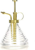 Plant Mister- Clear Color Glass Bottle & Brass Sprayer (Matt Gold) by Purism+Style