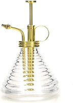 Plant Mister- Clear Color Glass Bottle & Brass Sprayer (Matt Gold) by Purism+Style