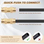 5/16" Straight Brass Union, DOT Approved Air Line Connector 10PCS - Image 4