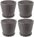 Kozyard 4Packs Round Planter Indoor Outdoor Plant Pots by Kozyard