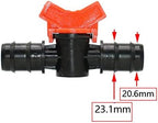 Hose Connector Adapter 20 Garden Taps 4/8/10/12/16/20mm Hose Water Valve PE Pipe Home Garden Greenhouse Micro Irrigation (Color : 20mm x 25MM) - Image 2