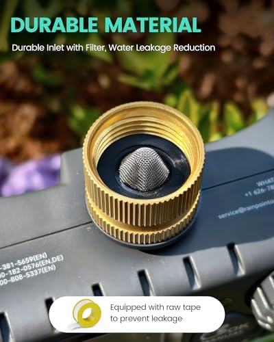 RAINPOINT 2 Zone Water Timer with Brass Inlet and 3 Zone Water Timer with Brass Inlet and Outlet - Image 4