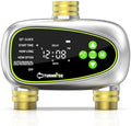 Water Timer for Garden Hose - 2 Zone Sprinkler Controller with Brass Inlet Programmable Hose Timer, Automatic Drip Irrigation System for Yard Lawn Greenhouse by Unknown