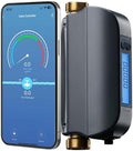 Water Flow Meter, 0.1gal/min Water Flow Monitor Alarm, Smart Water Valve 1" by SmartGarden