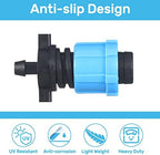 Frienda 100 Pcs Drip Tape Connector Fittings 1/4" Barb to 5/8" Tubing, Blue - Image 4
