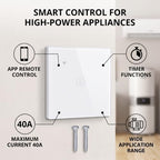 High Power Smart WiFi Switch 40A Remote Control Timer AC100-240V 2.4GHz for Tuya Water Heater Pump Air Conditioner Fountain - Image 4