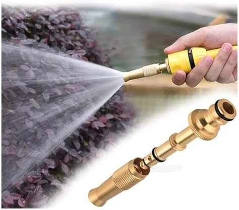 Brass Spray Nozzle Water Gun, Adjustable Garden - Image 6