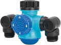 Aqua Joe SJI-MFGA2 Multi-Function Outdoor Faucet and Dual Garden Hose Tap Connecter by AquaJoe%C2%AE
