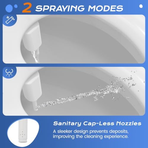 SAMODRA Ultra-Slim Bidet Attachment for Toilet - Self Cleaning Nozzle Hygienic Bidets for Existing Toilets - Adjustable Water Pressure Fresh Water Sprayer Toilet Bidet - Easy to Install - Image 2
