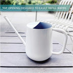 Metal Indoor Plant Watering Can with Long Spout 1000ml - White - Image 5