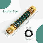Garden Hose Extension Adapter 6.3", Diivoo Hose Extender for Faucet Outdoor, RV Flexible Hose Kink Protector, Spigot Extender with Coil Spring, Compatible With 3/4" Standard Garden Hose, 2 Pack - Image 5