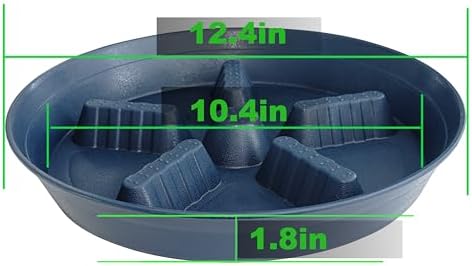 4 Pack Plant Saucer 12 inch, 8 10 14 17 inch, Plant Stand Plastic Plant Saucers for Indoors Outdoor, Heavy Duty Flower Saucers for Potted Plants, Pot Saucers for Plants, Grow Bags Saucers - Image 2