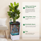 Garvee 22.5" Tall Planters Set of 2, Outdoor＆Indoor White Planter Pots - Image 5
