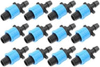 50Pcs Drip Tape Connector Irrigation Tubing Fittings Twist Locks 1/2" Barb for 5/8" Sprinkler Fits Garden Flower Beds - Image 2
