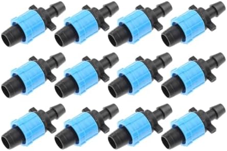 50Pcs Drip Tape Connector Irrigation Tubing Fittings Twist Locks 1/2" Barb for 5/8" Sprinkler Fits Garden Flower Beds - Image 2