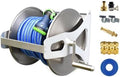 Generic Stainless Steel Garden Hose Holder Kit，Freestanding/Wall Mount Metal Hose Reel，Easy to Install, Suitable for Watering Plants and Washing Cars.(25m) by Unknown