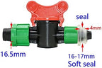 Hose Connector Adapter 15pc 16mm Drip Irrigation Valve With Faucet Connector, 1/2 Inch Threaded Pipe Water Connector With Locking, Garden Greenhouse Irrigation (Color : Brown) - Image 3