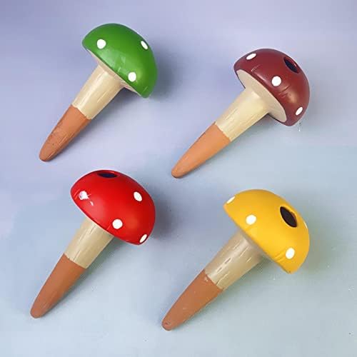 4 Pieces Plant Watering Stakes Self Watering Spikes Automatic Irrigation Devices Clay Drip Cones Suitable for Potted Plants Houseplants Patio Hanging - Image 6