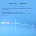 10pcs 1/2" Barbed Cross Connectors Fittings, Polypropylene, Autoclavable - Image 3