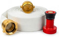 2‑1/2" x 50 ft Single Jacket Fire Hose with NST/NH Brass Couplings & Spray Nozzle, 750 PSI Burst, Commercial Grade by Unknown