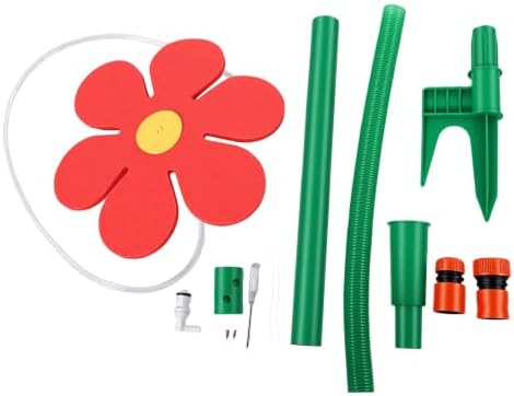 POCREATION Garden Sprinkler 360 Rotating, Dual Peg Base 41.7in - Image 6