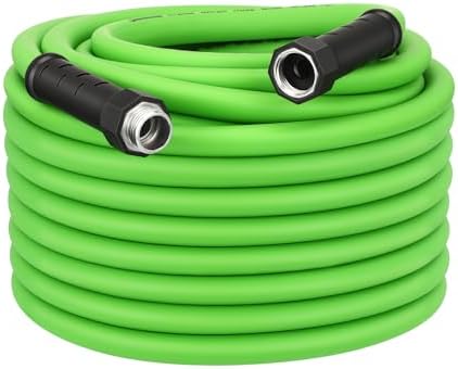 DEWENWILS Garden Hose 75 ft x 5/8", Water Hose with Swivel Handle, Heavy Duty, Lightweight, Flexible Hose for Plants, Car, Yard, 3/4 Inch Solid Fittings, Drinking Water Safe HHGH75A1 by DEWENWILS