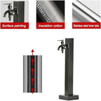 Outdoor Antifreeze Water Column - 25.9in Floor Mount Dispenser with Faucet & Spray Gun for Garden Irrigation, Essential for Winter Use - Image 6