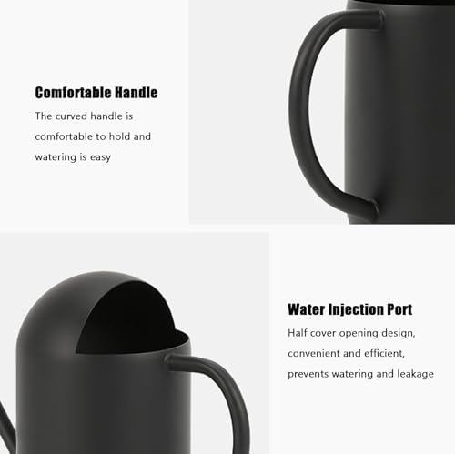 2Pcs Stainless Steel Watering Can with Long Spout 900ML Indoor Outdoor Plant Watering Pot - Image 6