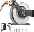Steel Retractable Air Hose Reel,3/8" x 50 ft Heavy Duty by Spaceandtimesaver