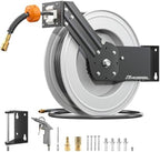 Steel Retractable Air Hose Reel,3/8" x 50 ft Heavy Duty by Spaceandtimesaver