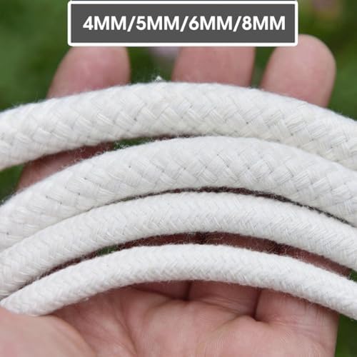Self Watering Cotton Wick Cord, for Planter Pot DIY Automatic Slow Release Wicking Drip Device Irrigation System(Length 20m(Dia 5mm)) - Image 2