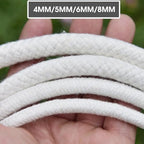 Self Watering Cotton Wick Cord, for Planter Pot DIY Automatic Slow Release Wicking Drip Device Irrigation System(Length 100m(Dia 4mm)) - Image 2