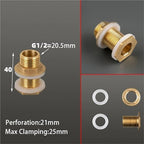 8PCS Brass Tank Fittings Silicone Gasket Copper Tubing Fish Tanks Connectors Garden Irrigation Hose Adapter(2) - Image 2