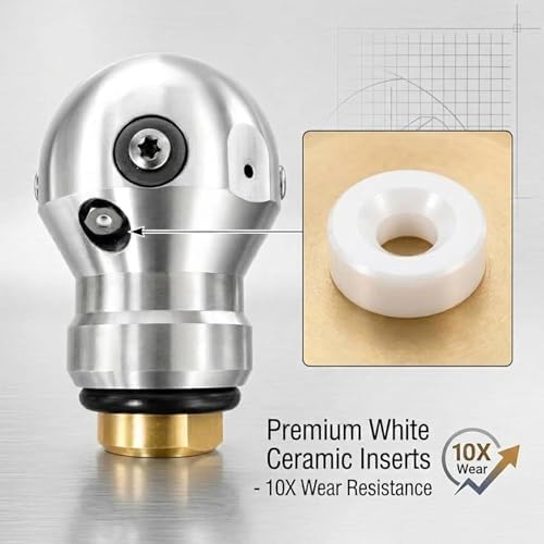 3/8 Rotary Sewer Jetter Nozzle Kit for Pressure Washer,80L/min (21.1 GPM) - Image 3