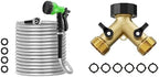 SPECILITE 75ft 304 Stainless Steel Garden Hose + Garden Hose Splitter 2 Way by SPECILITE