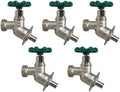 5 Pack XFITTING 1/2 in Pex x 3/4 in GHT Sillcocks, Brass by XFITTING