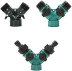 3/4 Thread Y Garden Tap 2-Way Hose Splitter with Nipple Quick Connector Irrigation Valve Garden Water Pipe Adapter 1Pcs (Color : European thread-03) by Unknown