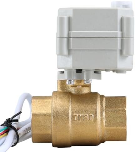 3/4" 2 Way 12VDC Brass NPT Reverse Polarity 2 Wires On/Off Motorized Electrical Ball Valve - Image 7