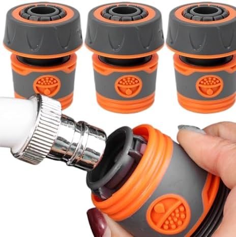 1/2" 3/4" Garden Hose Quick Connector Water Pipe Faucet Extender Fixed Connectors Fittings Adapter Joint Irrigation System(6 points,3PCS) - Image 3